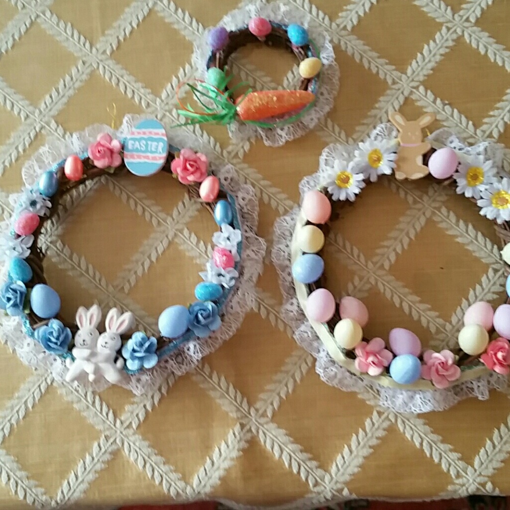 3 Easter  wreaths.
